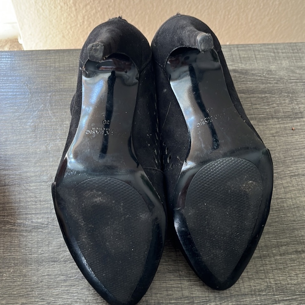 Zara black heeled booties size 36 - Picture 4 of 4